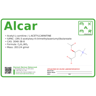 ALCAR, CAS 3040-38-8 — etykieta produktu chemicznego