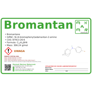 Bromantan, CAS 87913-26-6 — etykieta produktu chemicznego