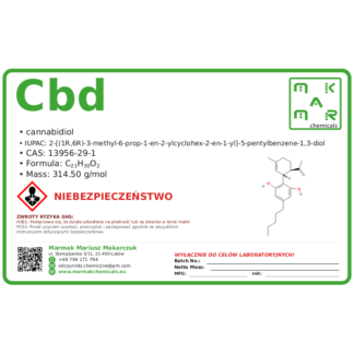CBD, CAS 13956-29-1 — etykieta produktu chemicznego