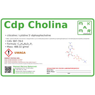CDP cholina, CAS 987-78-0 — etykieta produktu chemicznego