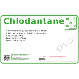 Chlodantane, CAS 185384-80-9 — etykieta produktu chemicznego