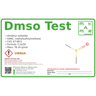 DMSO Test (CAS 67-68-5), CAS 67-68-5 — etykieta produktu chemicznego