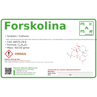 Forskolina, CAS 66575-29-9 — etykieta produktu chemicznego