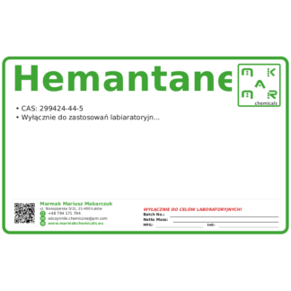 Hemantane, CAS 299424-44-5 — etykieta produktu chemicznego