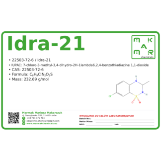 IDRA-21, CAS 22503-72-6 — etykieta produktu chemicznego