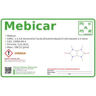 Mebicar, CAS 10095-06-4 — etykieta produktu chemicznego