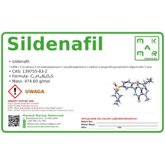 Sildenafil, CAS 139755-83-2 — etykieta produktu chemicznego