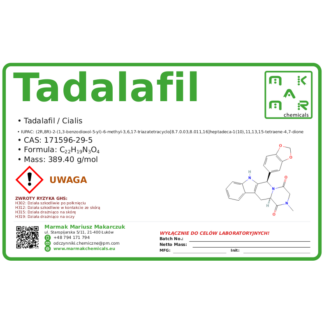 Tadalafil, CAS 171596-29-5 — etykieta produktu chemicznego