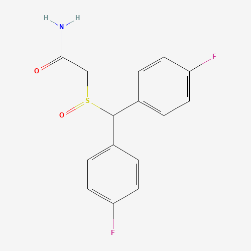 Szkielet 2D FL-MODAFINIL, CAS 90280-13-0, wzór C15H13F2NO2S
