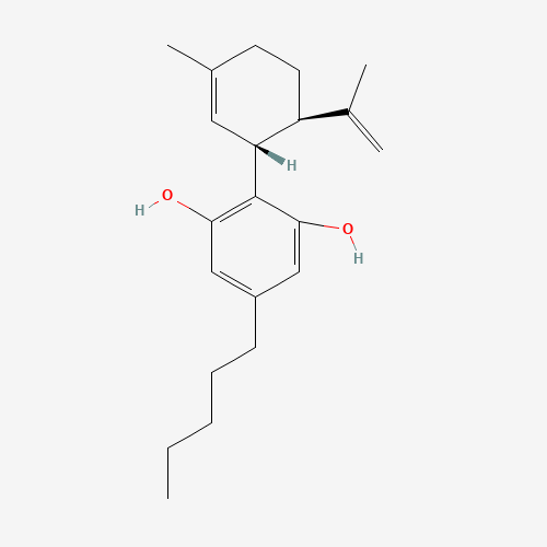 Szkielet 2D CBD, CAS 13956-29-1, wzór C21H30O2