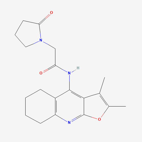 Szkielet 2D Coluracetam, CAS 135463-81-9, wzór C19H23N3O3