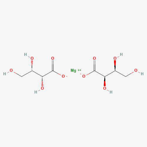 Szkielet 2D Magnesium L-threonate, CAS 778571-57-6, wzór C₈H₁₄MgO₁₀