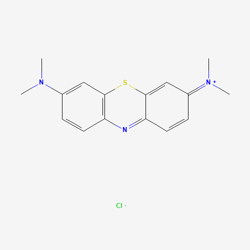Szkielet 2D Methylene Blue, CAS 61-73-4, wzór C₁₆H₁₈ClN₃S