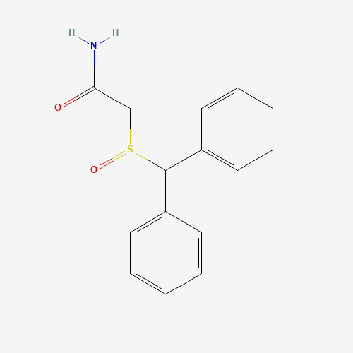 Szkielet 2D Modafinil, CAS 68693-11-8, wzór C₁₅H₁₅NO₂S
