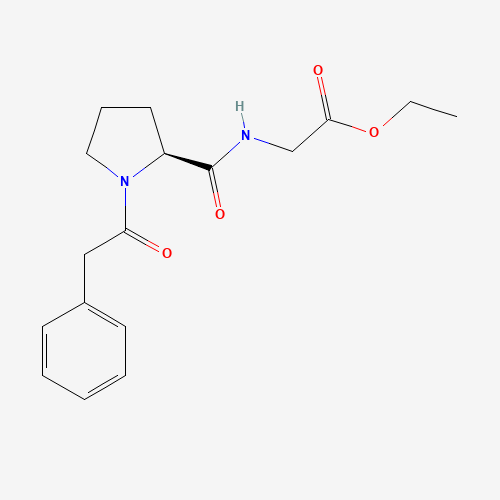 Szkielet 2D Noopept, CAS 157115-85-0, wzór C17H22N2O4