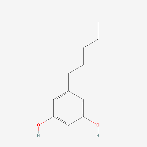 Szkielet 2D Olivetol, CAS 500-66-3, wzór C11H16O2