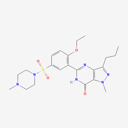 Szkielet 2D Sildenafil, CAS 139755-83-2, wzór C22H30N6O4S