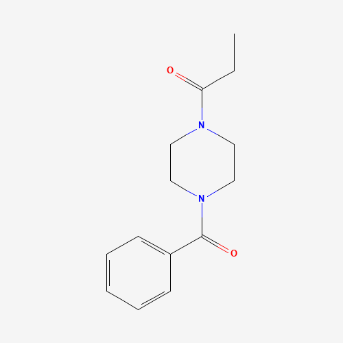 Szkielet 2D Sunifiram, CAS 314728-85-3, wzór C14H18N2O2